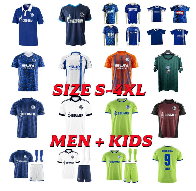 2026 2027 FC Schalke 04 Raul Dzeko Maglie Da Calcio RetrÃ² 1992 1988 1989 2001 …