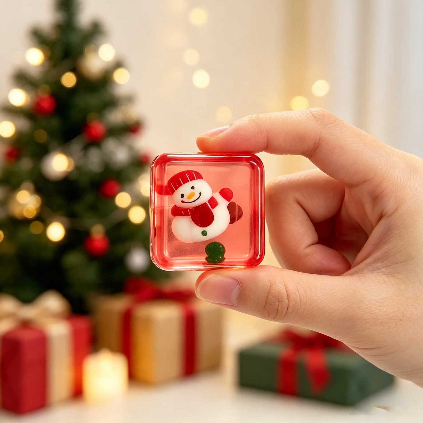 Christmas NEEDOH Mini 4-pack Set Nice Cube Stress Relief Squishy Cube Anti-Anxiety Squeeze Object Fidget Toy Holiday Gifts Set X260826 - view 7