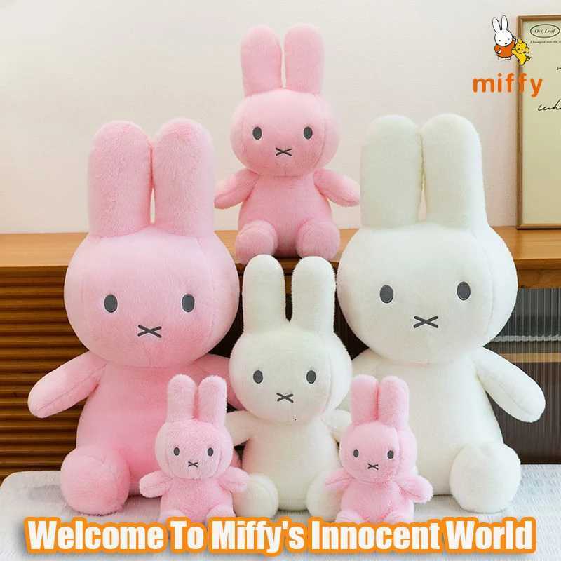 Kawaii Miffy Plush Doll Creative Dopamine Fluffy Stuffed Toy Cuddly High Quality Home Decoration Anime Accessories Perfect Gifts X260826