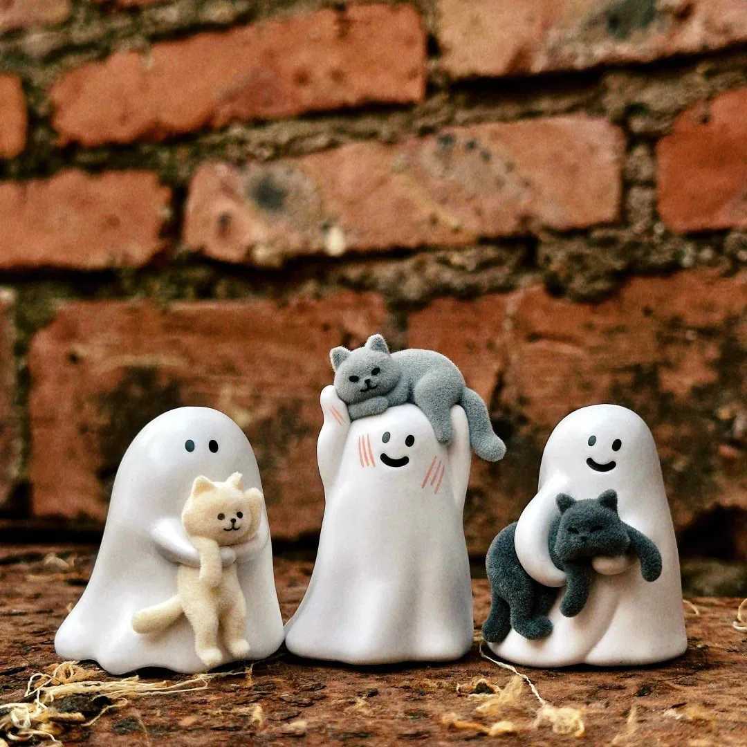 52toys Ghost Behold My Cat Series Blind Box With A Luminous Effect Pvc Mini Cute Kitten Model Toy Mystery Box Surprise Fun Gifts X260826 - view 6