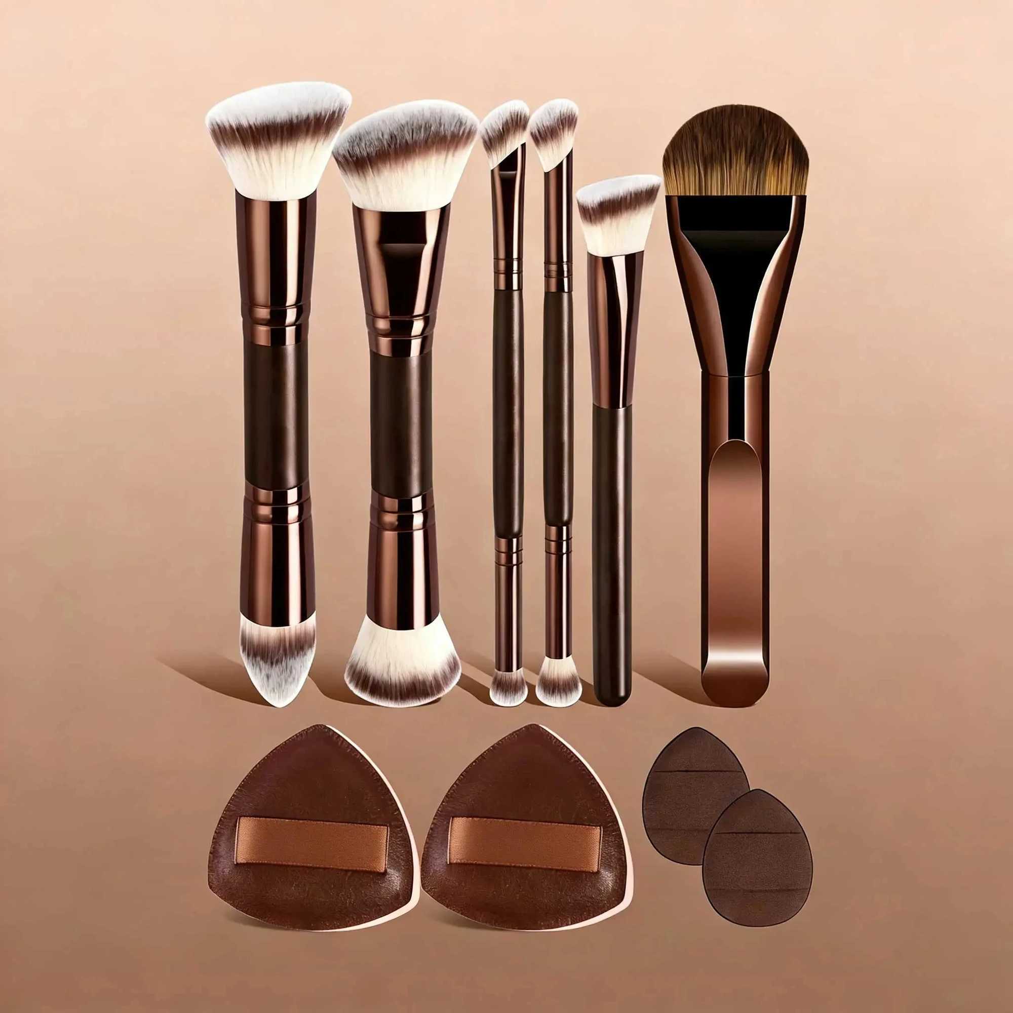 Professional Aluminum Makeup Brush Set Includes Soft High-Quality Synthetic Hair Makeup Brushes Foundation Brush Powder Brush Z260826 - view 3