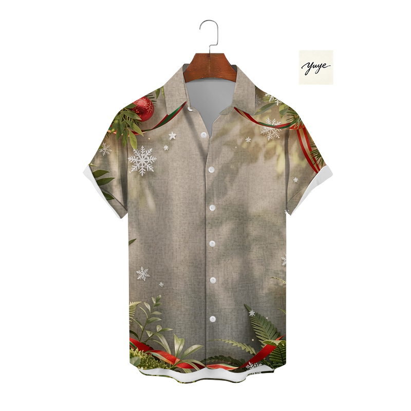 Chic Casual Print T-Shirt for Men with Short Sleeves - view 6