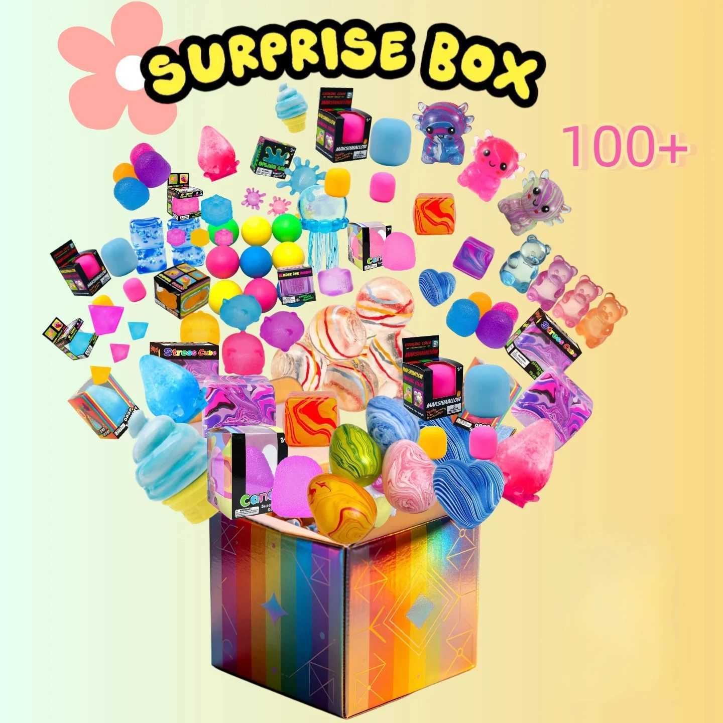 100+ Mystery Fidget Toy Blind Box Simulated Food Antistress Foot Squishy Toy Squeeze Toy Mochi Squishy Stress Reliever Toys C2609089DN3 - view 7