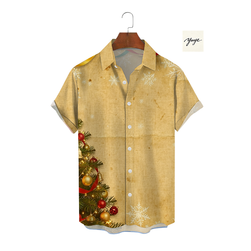 Chic Casual Print T-Shirt for Men with Short Sleeves