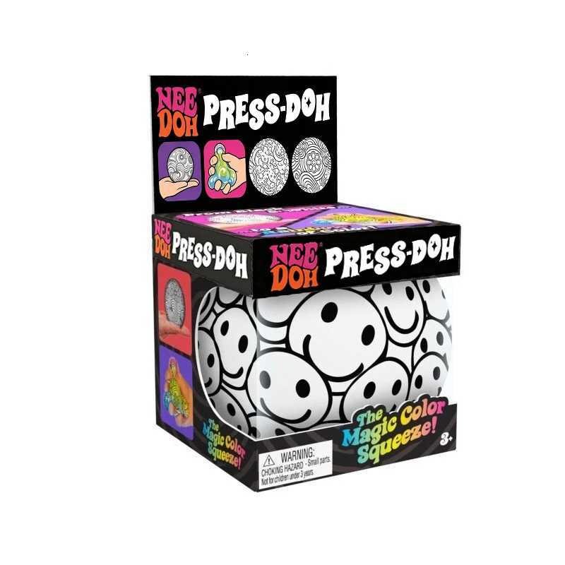 Schylling Needoh Press-Doh Color Changing Squeeze Fidget Ball Toy Dough Filled Doodle Pattern Fast Rebound Sensory Autism Toy X260826 - view 7