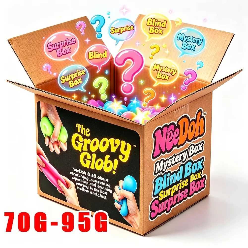 NeeDoh Schylling Jellyfish Cube Squish Stress Relief Sensory Toy Blind Box Soft Gel Squeeze Toy Mystery Pack for Relaxation X260826 - view 6