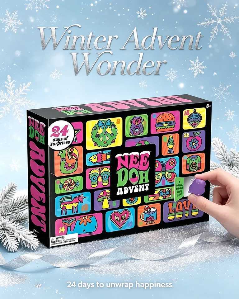 NEEDOH Christmas Easter Advent Calendar 24 Pcs Unique Cute Squishy Fidget Toy Slow Rebound Stress Relief Mystery Surprise Box X260826 - view 7