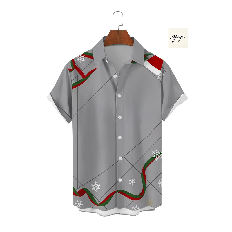 Chic Casual Print T-Shirt for Men with Short Sleeves - view 8