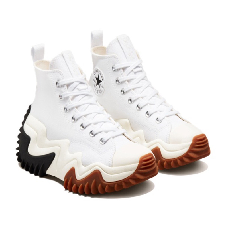 Converse All Star Men Women Canvas Sneakers, Black High Top Lace Up Shoes, Chunky Platform Gum Rubber Sole Street Style Casual Walking Board Shoes - view 9