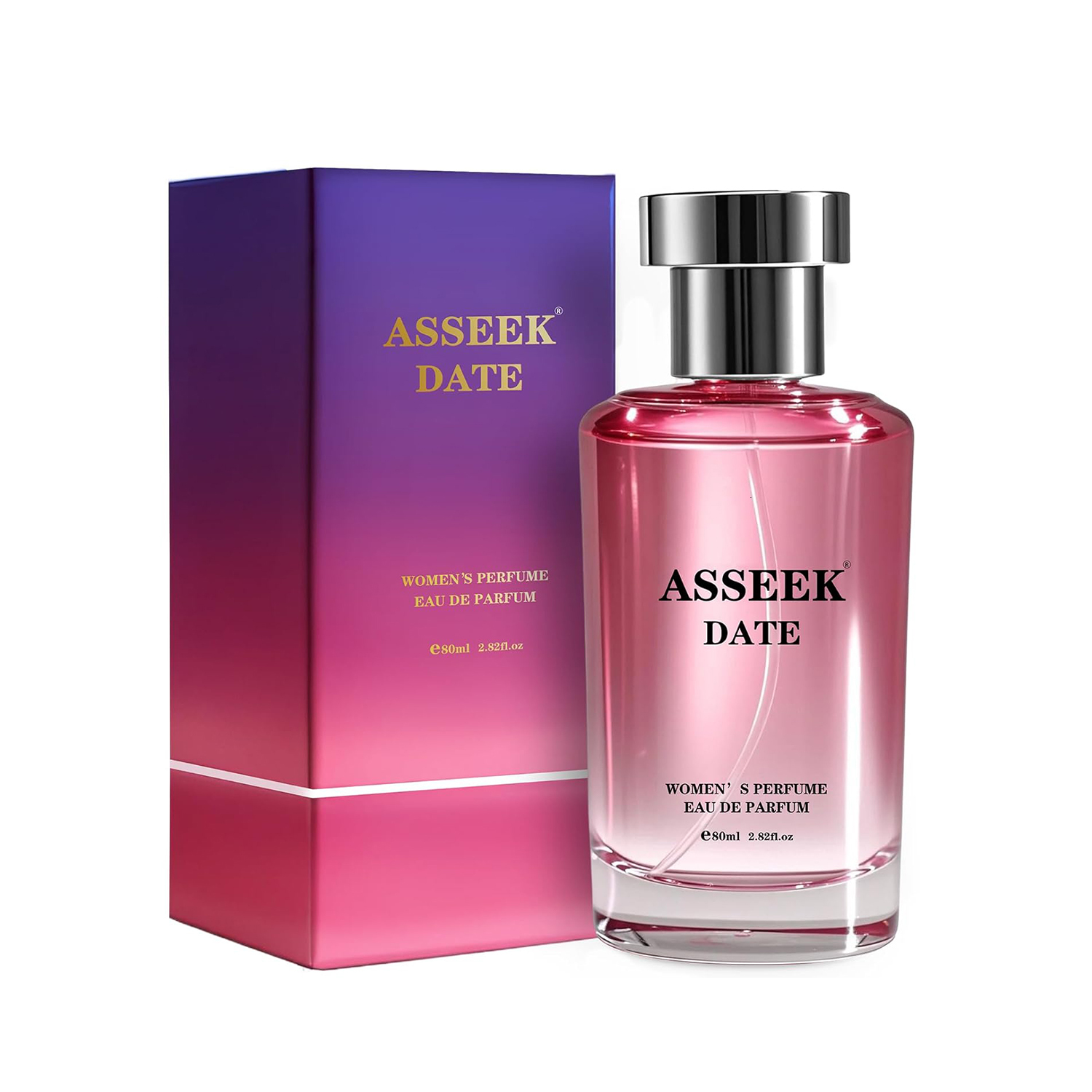 ASSEEK DATE Women's Eau de Parfum 80ml / 2.82 fl oz, Oriental Floral Scent with Pistachio Almond Jasmine Vanilla Notes, Long-Lasting 26Y0828 - view 3