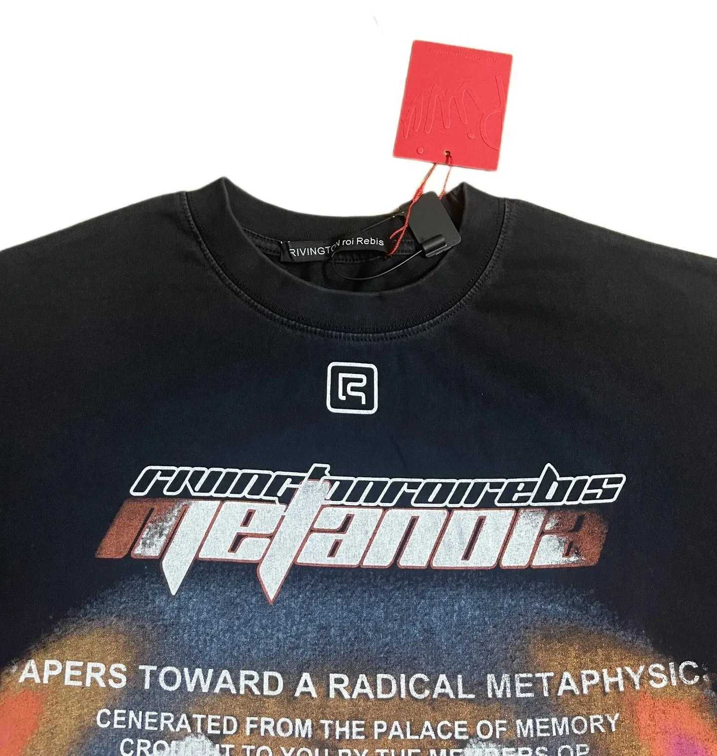 Oversize 26AW Heavy Fabric Unisex RRR-123 Tops T Shirt Washed Black White RRR123 T-shirt Men Women Printed Cotton Tee X260827 - view 5