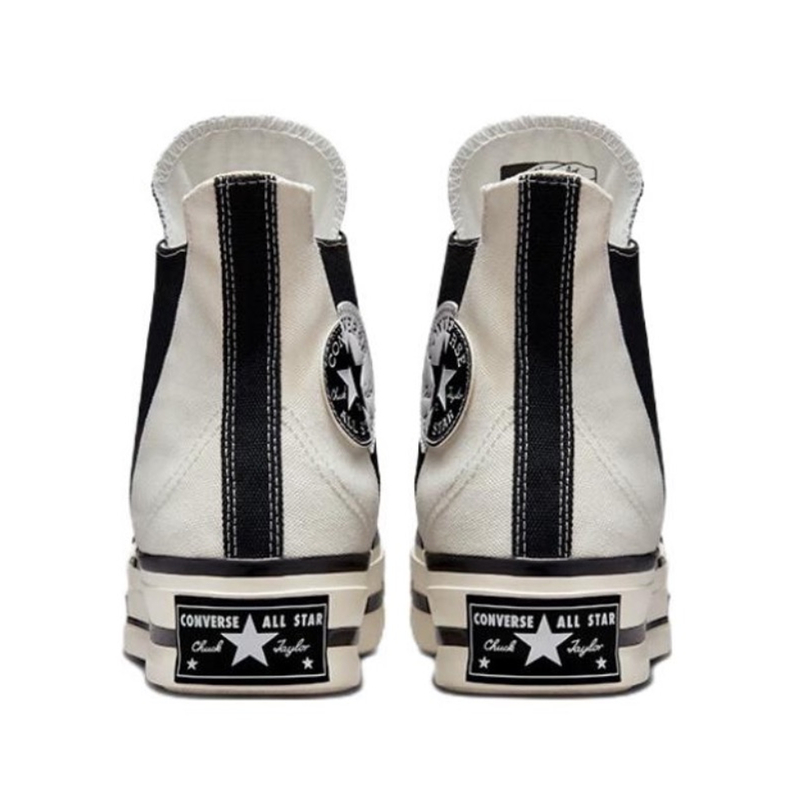 Converse Chuck 70 Plus DeconstructiveStyle High Top Canvas Shoes Unisex BlackWhite - view 6