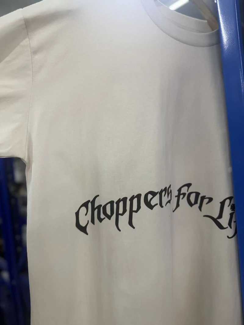 American Street West Coast Choppers Long Sleeve Tshirt Choppers for Life Cross Flame Print Washed White Sweatshirt Men Women Top X260827 - view 4