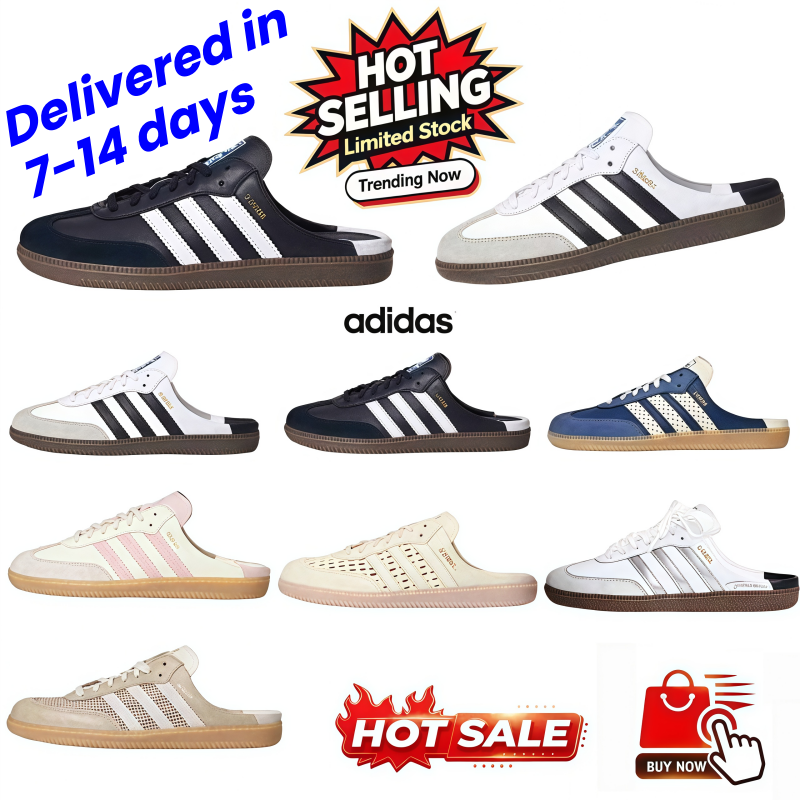 Scarpe Firmate Con Spedizione Gratuita Adidas Originali Samba OG Trefoil Pantof…