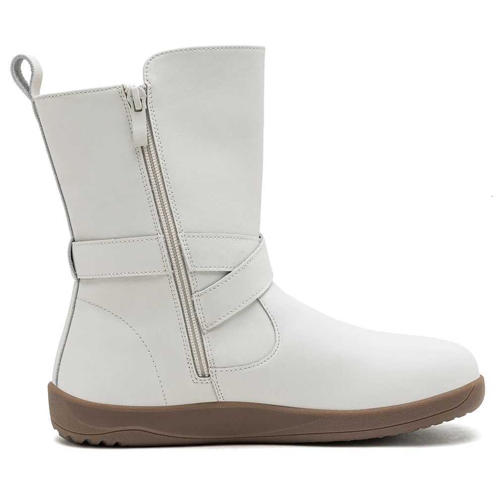 Boots HOBIBEAR Barefoot Wide Width Women Artificial Leather Mid-Top Ankle Boots Zero Drop Side Zipper Lightweight Walking Shoes H260828 - view 5
