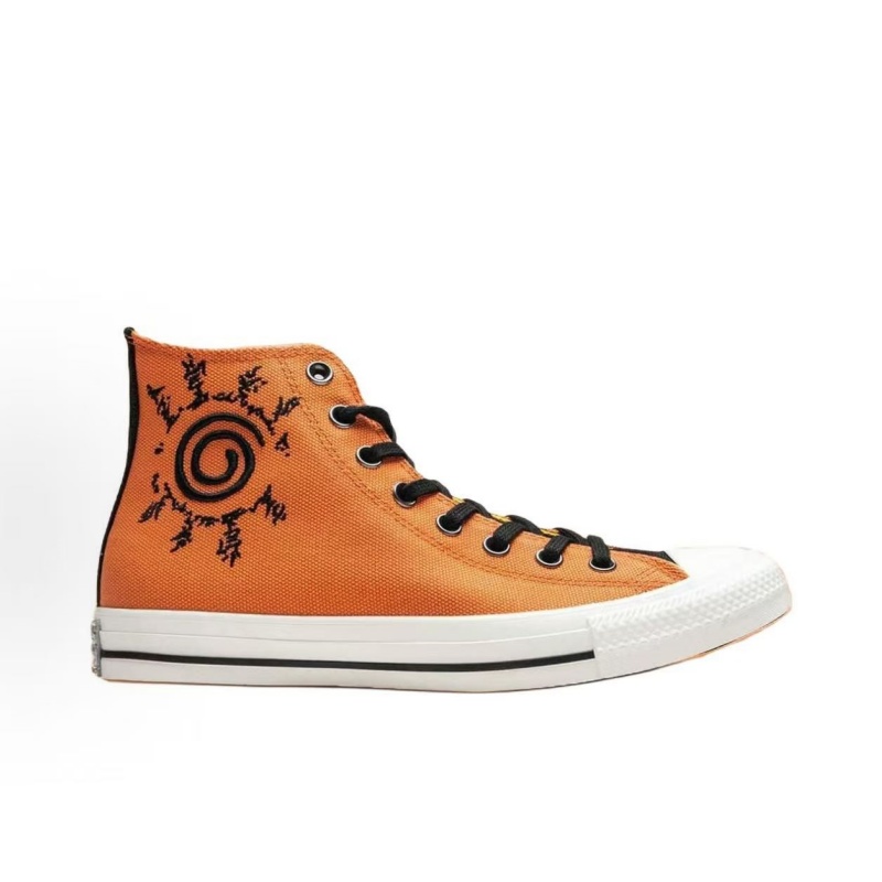 Converse Anime Joint Name High Top Canvas Shoes for Men & Women, Konoha Seal Graphic Upper, Breathable Flat Sole, Daily Wear Fashion Leisure Footwear - view 3