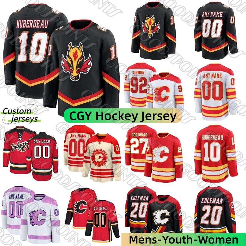 Maglia Calgary Flamess Mikael Backlund Blake Coleman Adam Klapka Maglia Matvei …