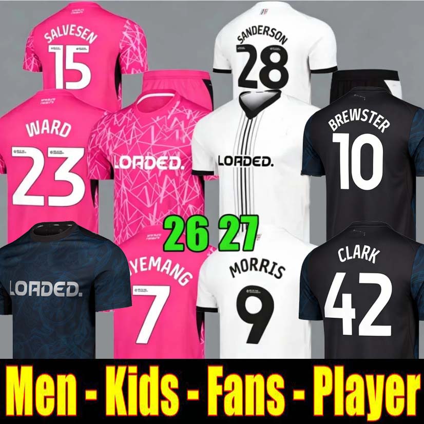 Derby County FC 26 27 Soccer Jerseys Morris Agyemang 2026 F…