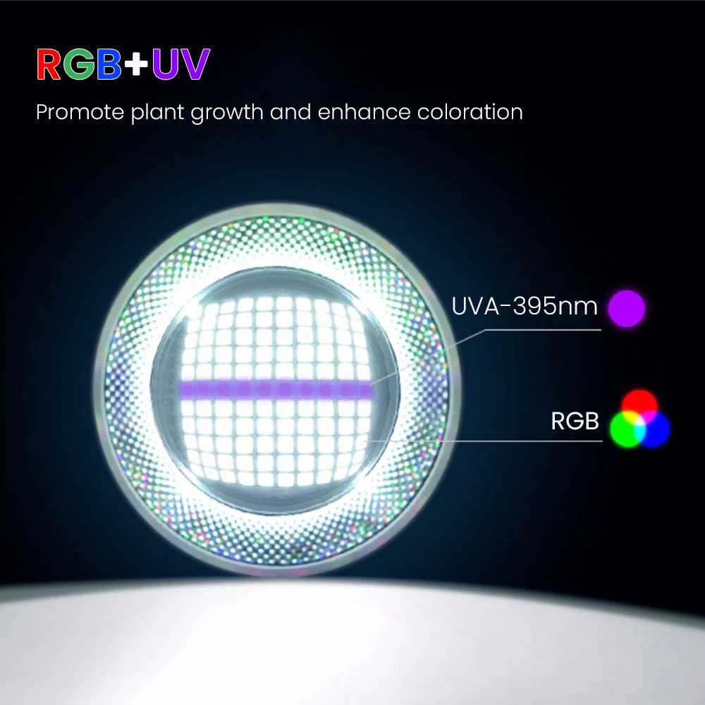 RGB+UV Week 90W Aqua T90Pro Full Spectrum Bluetooth 3.0 App Control Freshwater Planted Aquarium Fish Tank LED Light H260828 - view 3