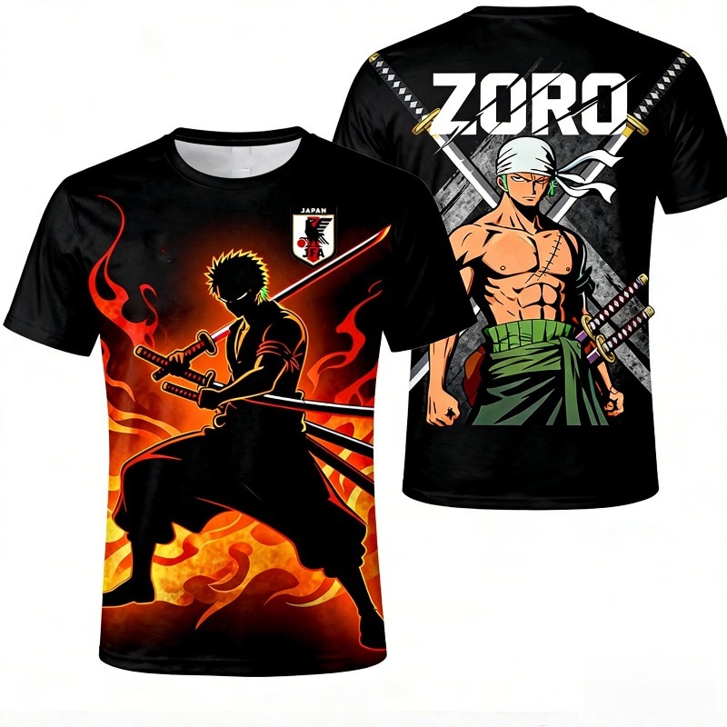 One Piece Zoro Japan Special Edition Jersey Kids Soccer Sports Adult Men's Casual Fashion T-shirt - view 6