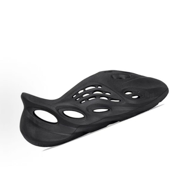 Adidas Originals Yeezy Foam Runner Onyx Black Warrior Unisex EVA Slip On Cave Shoes Fashion Casual Sports Sandals Black - view 4
