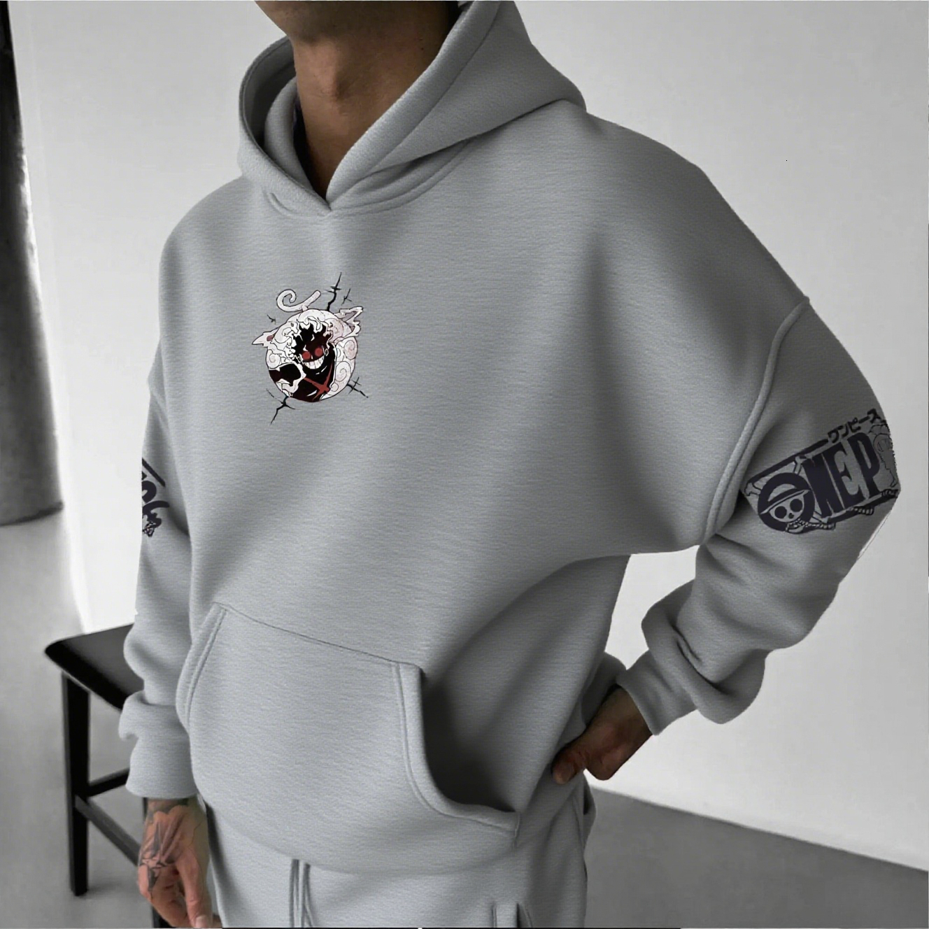 One Piece Luffy Anime Hoodie man women Pullover Sweatshirt Streetwear Casual Autumn spring Cosplay Long Sleeve Tops - view 4