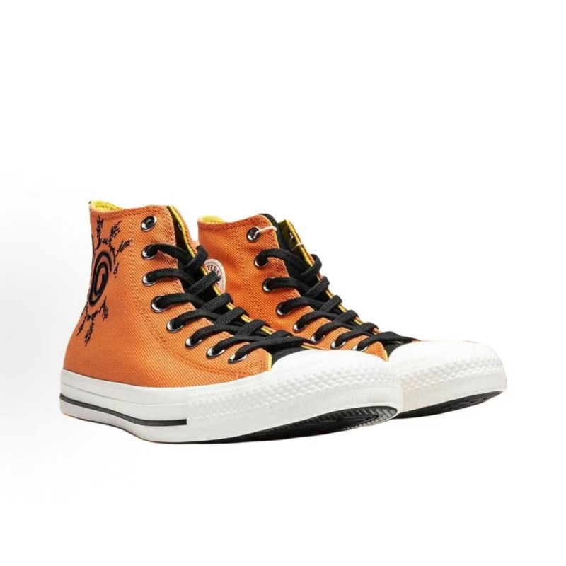 Converse Anime Joint Name High Top Canvas Shoes for Men & Women, Konoha Seal Graphic Upper, Breathable Flat Sole, Daily Wear Fashion Leisure Footwear - view 4