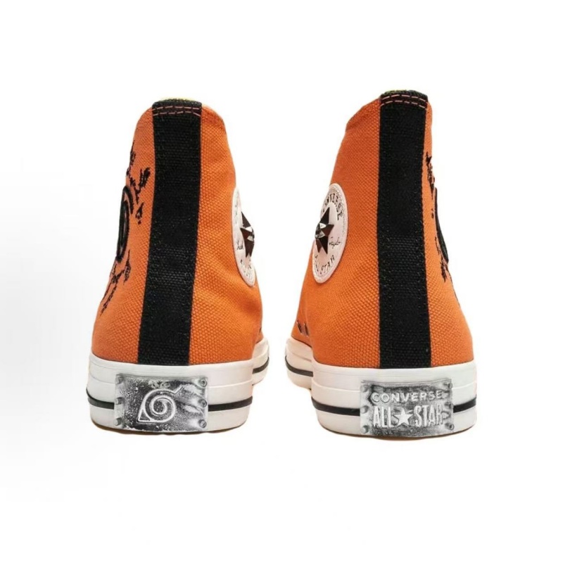 Converse Anime Joint Name High Top Canvas Shoes for Men & Women, Konoha Seal Graphic Upper, Breathable Flat Sole, Daily Wear Fashion Leisure Footwear - view 6