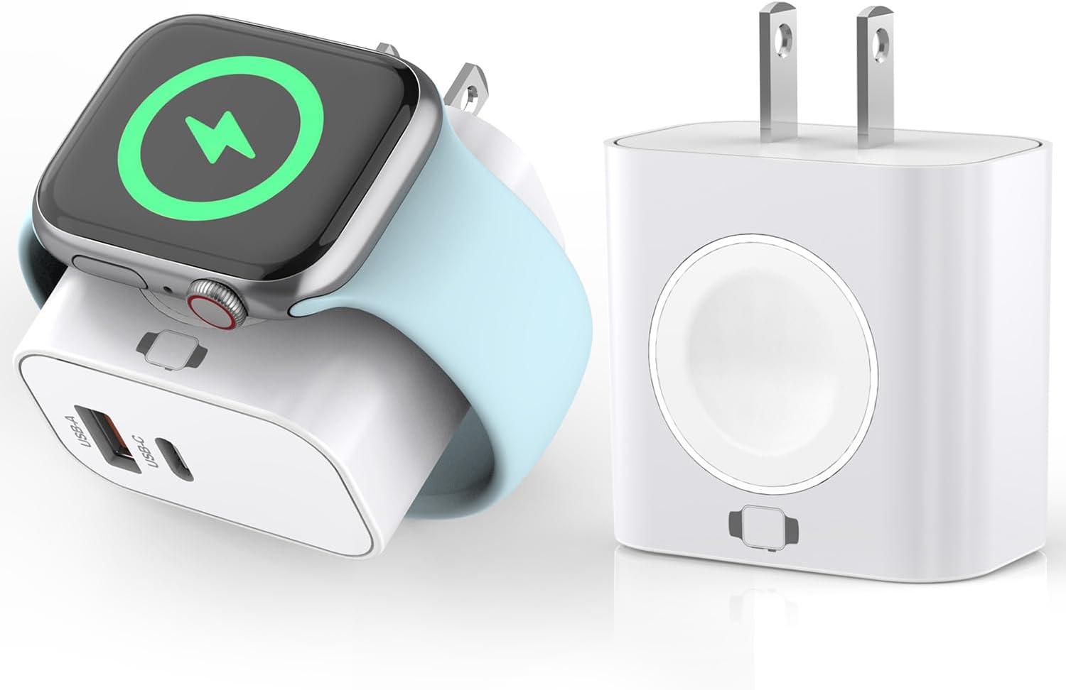 Portable USB-C GaN Power Bank & Multi-device Dock: Charges iPhone 14+ / iPad / MacBook + Apple Watches MagSafe Enabled Devices