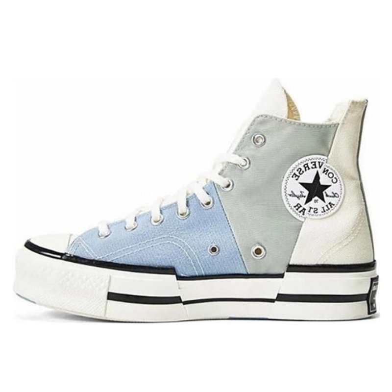 Converse Chuck 70 Plus DeconstructiveStyle High Top Canvas Shoes Unisex BlackWhite - view 8