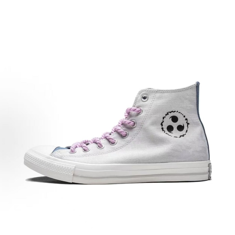 Converse Anime Joint Name High Top Canvas Shoes for Men & Women, Konoha Seal Graphic Upper, Breathable Flat Sole, Daily Wear Fashion Leisure Footwear - view 9