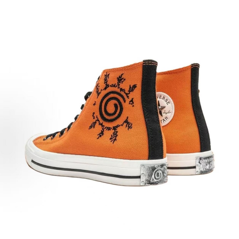 Converse Anime Joint Name High Top Canvas Shoes for Men & Women, Konoha Seal Graphic Upper, Breathable Flat Sole, Daily Wear Fashion Leisure Footwear - view 5