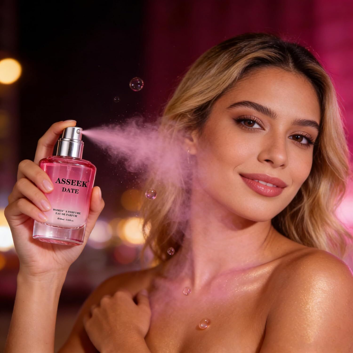 ASSEEK DATE Women's Eau de Parfum 80ml / 2.82 fl oz, Oriental Floral Scent with Pistachio Almond Jasmine Vanilla Notes, Long-Lasting 26Y0828 - view 5