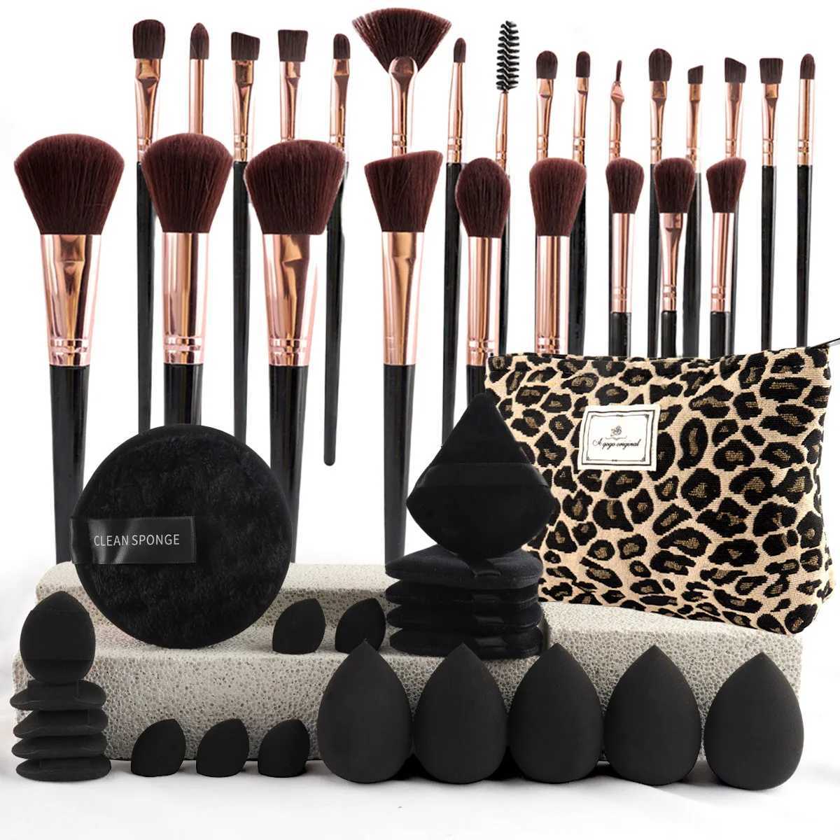 Professional Makeup Brushes Set with Sponges Kit for Foundation Eyeshadow Highlighter Blush Concealer Powder Cosmetic Tools Z260827 - view 7