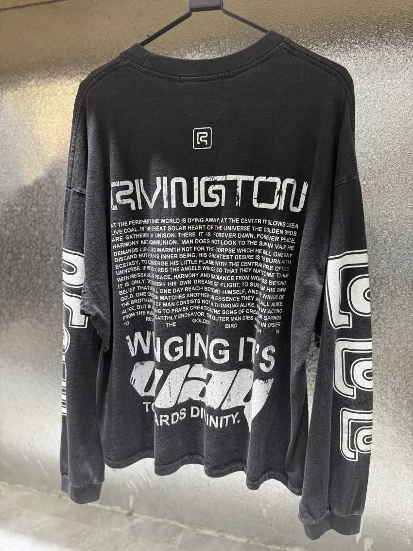 Oversize 26AW Heavy Fabric Unisex RRR-123 Tops T Shirt Washed Black White RRR123 T-shirt Men Women Printed Cotton Tee X260827 - view 3