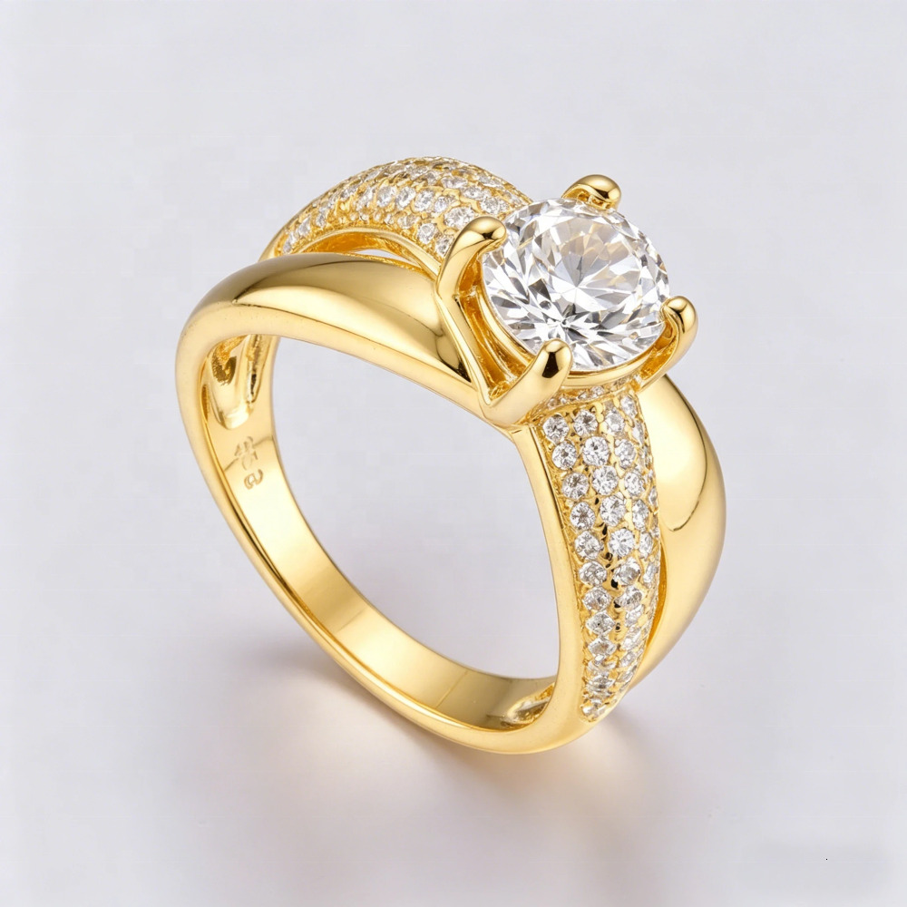 QX Custom Wholesale Fine Jewelry Moissanite 925 Sterling Silver Engagement/Wedding Rings for Women Gift Party - view 7