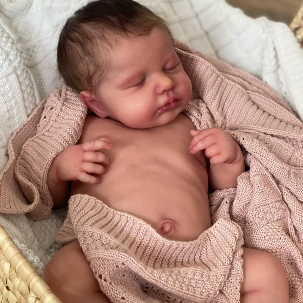 reborn baby doll silicone 18inch LOULOU Realistic Silicone Body Reborn Doll Cross-Border Foreign Trade realistic newborn ww1 - view 5