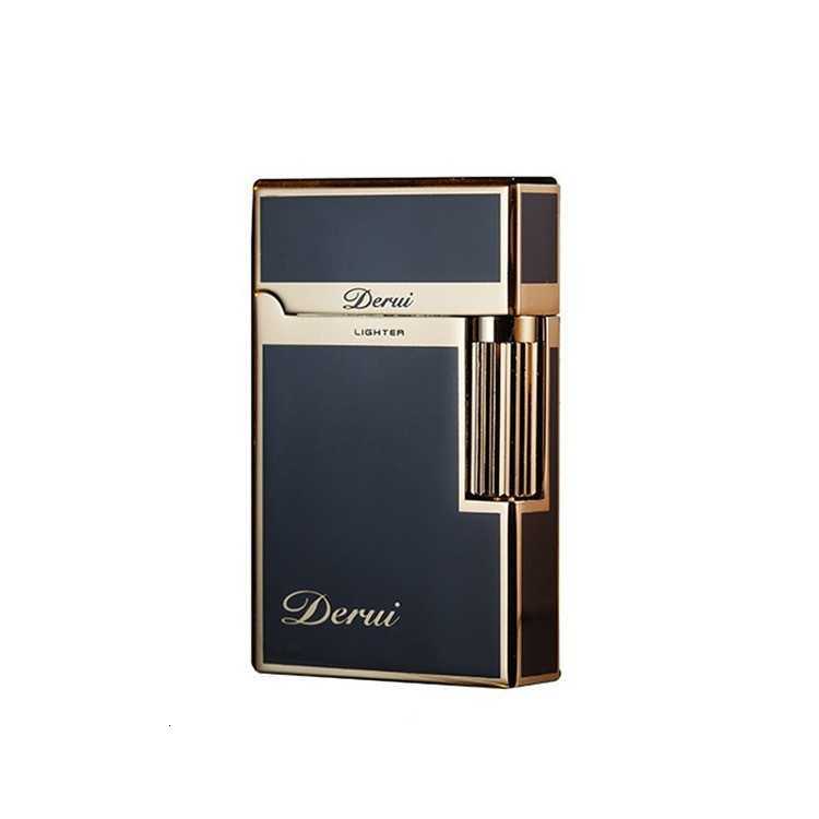 Side-slide metal lighter with sanding wheel, open flame, men's gift, dual flame, side-slide refillable lighter J260707 - view 4