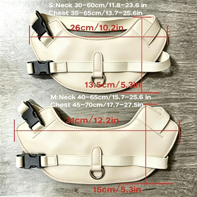 Designer Dog Harness Luxury Dune Coated Canvas Leash and Dog Bag Holder Premium Pet Walking Gear for Small Medium Dogs Outdoor Travel Fashion Pet Acce - view 3