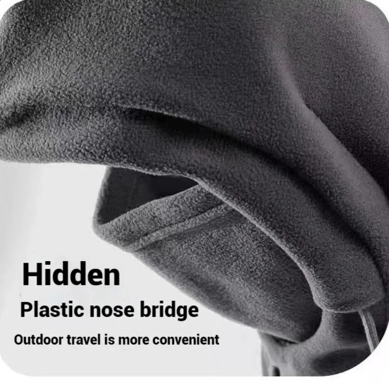 Winter Warm Hat with Mask and Neck Warmer 3in1 Windproof Balaclava for Men and Women Masked Hat Cycling Cold Weather Protectio 260828 - view 3