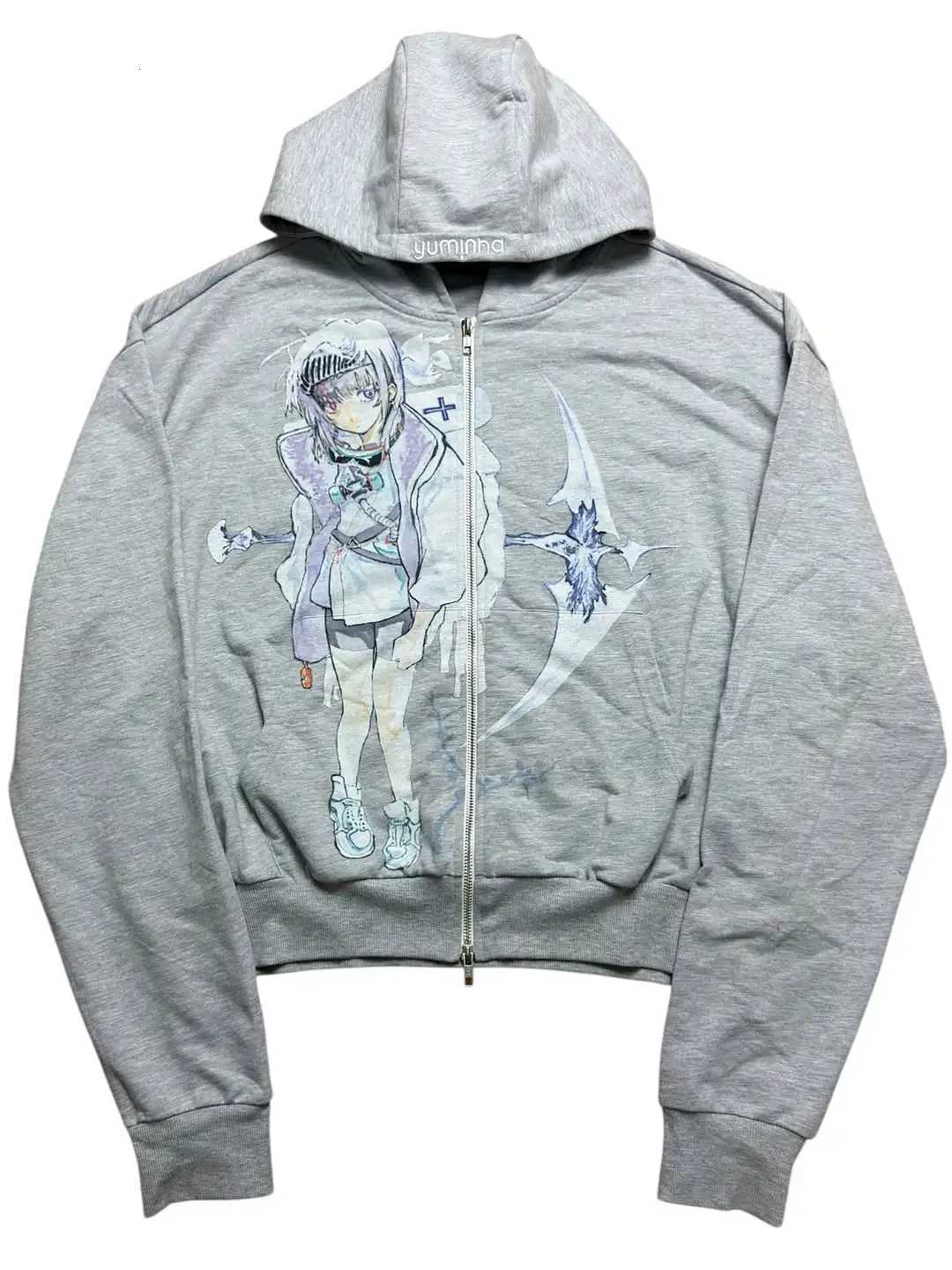 Y2k Casual Japan Anime Zip Hoodies Women Grunge Streetwear Sweatshirt Tops Hip Hop Goth Harajuku Oversized Hoodie Women Clothing R260827 - view 3