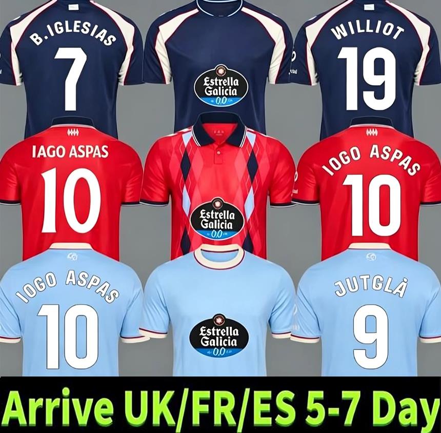 26 27 Celta De Vigo Soccer Jerseys Strand Larsen Bamba Paciencia Fran Beltran I…