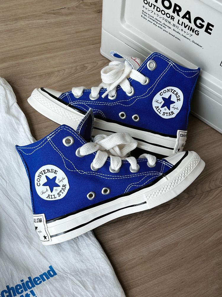 Converse Chuck 70 Sketch Style High Top Canvas Shoes Fashion Versatile Wear Resistant Lightweight Shock Absorbing Casual Sneakers Unisex Men Women - view 7