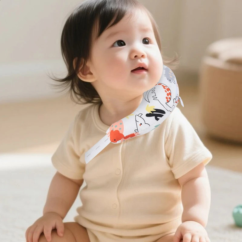 Baby Pillow born Soft Breathable Crescent-shaped Pillows Cartoon Print Neck Correction Pillow for Baby Infant 1-3 Years 260828 - view 3
