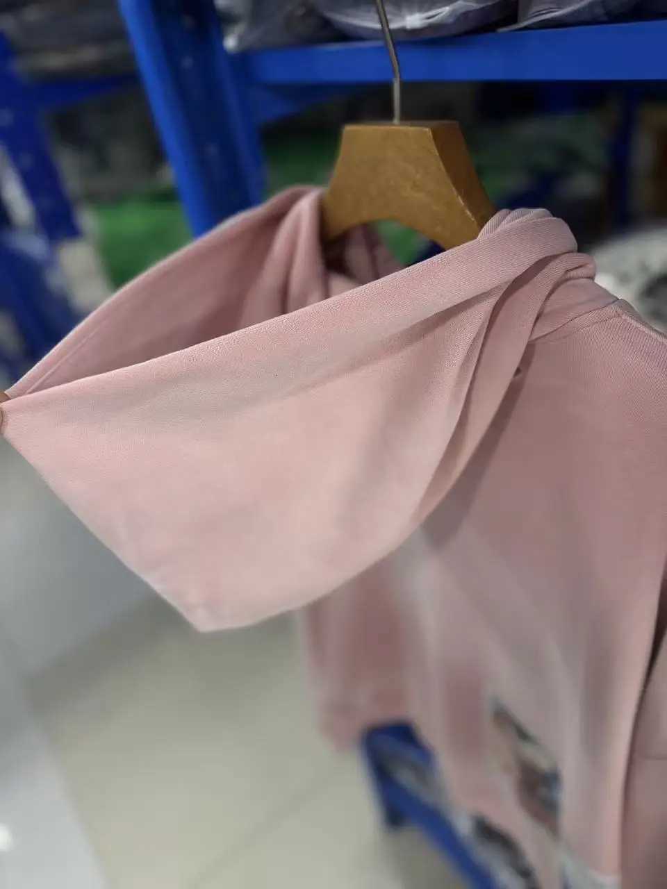 Oversized Autumn Winter Long Sleeve Hole Printed Pullover Cotton Loose Pink Men Women Long-Sleeved Hoodie X260828 - view 7