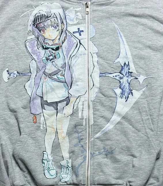 Y2k Casual Japan Anime Zip Hoodies Women Grunge Streetwear Sweatshirt Tops Hip Hop Goth Harajuku Oversized Hoodie Women Clothing R260827 - view 5