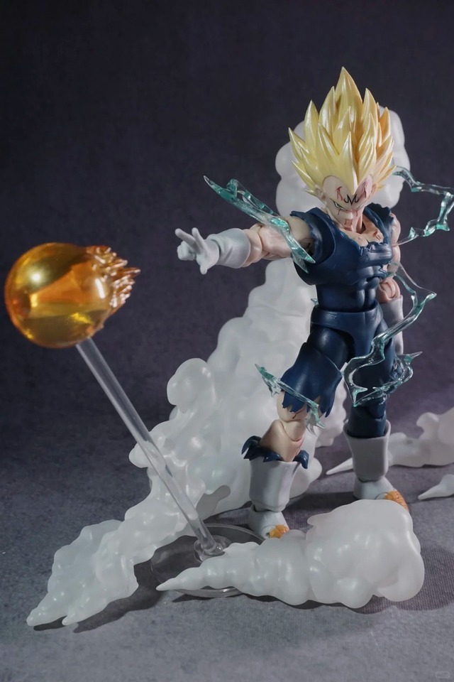 In Stock BlackHole&TK Damaged Dragon Ball Action SHF KO Cool Vegeta Figure For Fans 26Y0829 - view 5