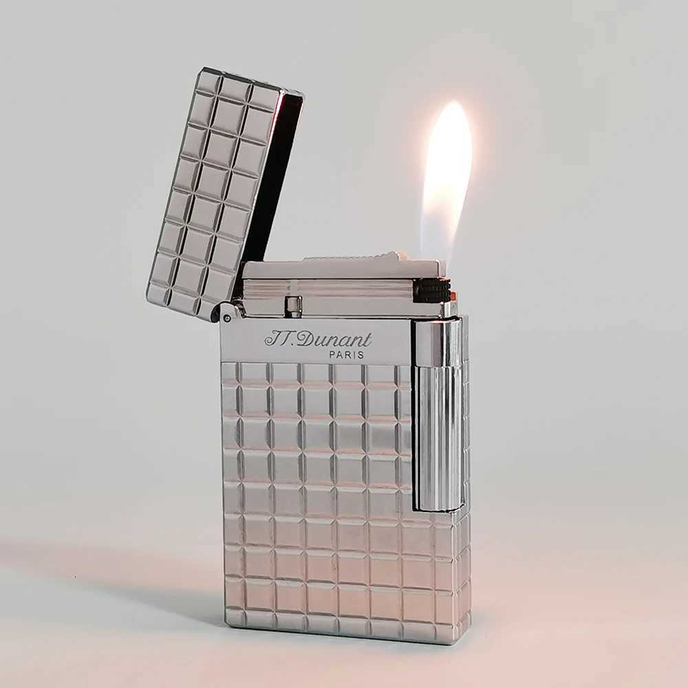 Cigarette Gas New Ligne Lattice 2 Lighter Refillable Smoking Classic Ping Sound Cigar Outdoor Men Memorial GiftN260829 - view 5