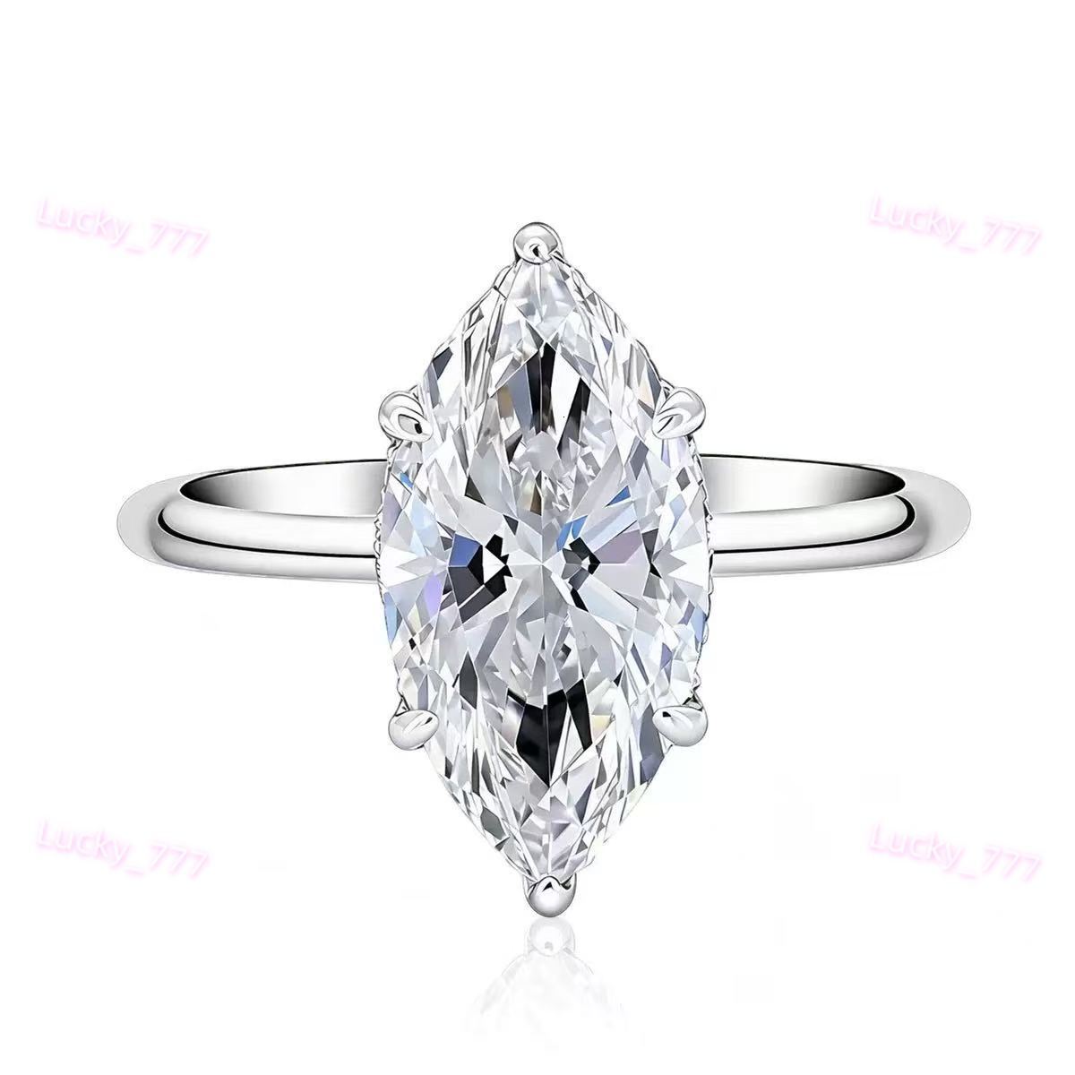 3CT Pear Cut Lab Diamond F-VVS2 Engagement Ring with Hidden Halo 18K IGI Certified Diamond Solid Gold Ring - view 6