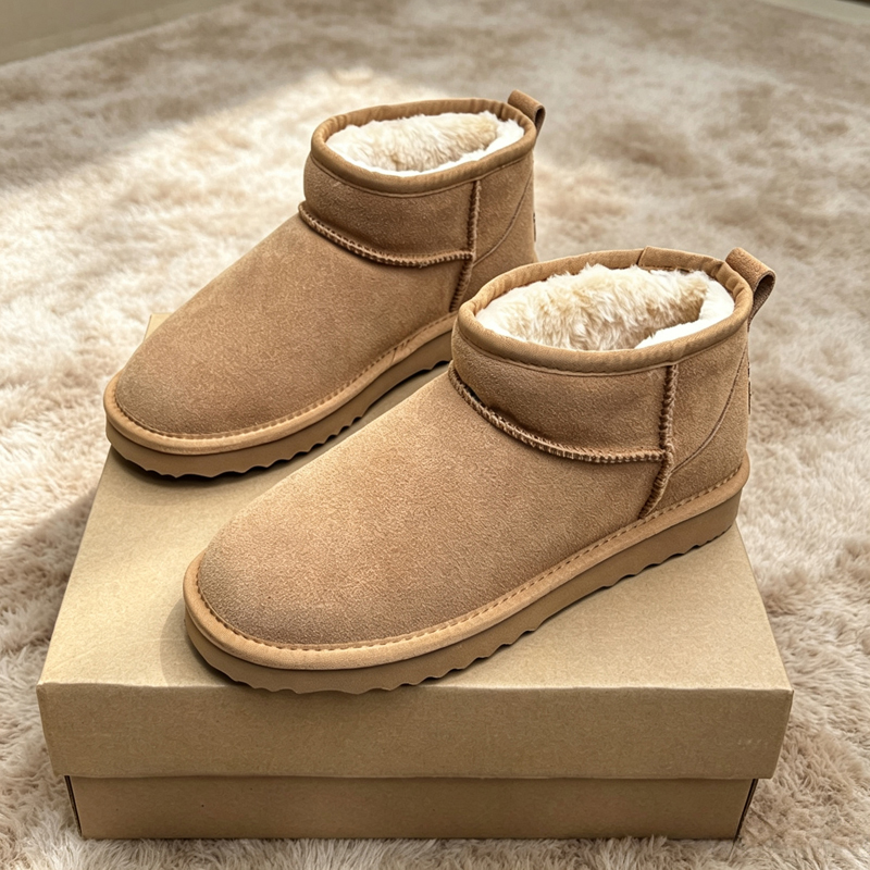 MEOD Designer Boots Women Ultra Mini Slippers Slides Platform Shoes Snow Boot Classic Leather Chestnut Winter Fur Boot Fur Slipper Ankle Boot With Box - view 6